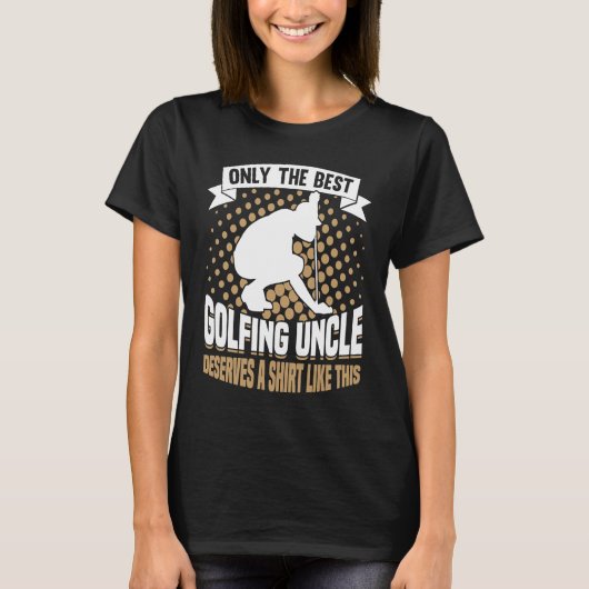 Golfing Golf Player Coach Golfer Uncle Tシャツ (正面)