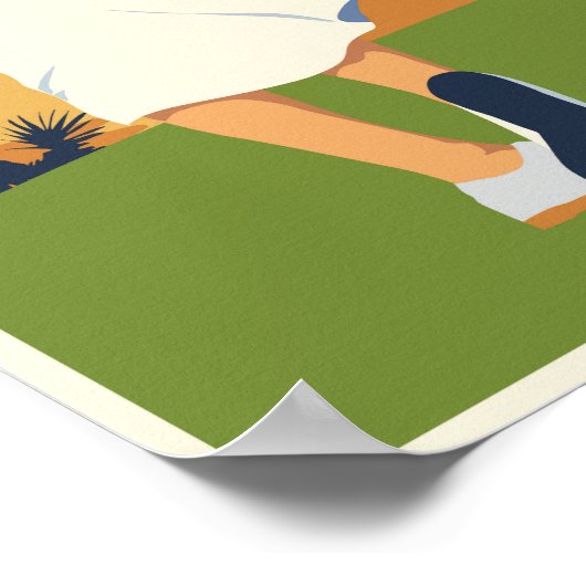 Golfing poster ポスター (角)