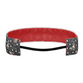 Golfing Santa on Black アスレチックヘッドバンド (裏面)