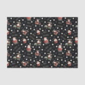 Golfing Santa on Black 薄葉紙 (正面)