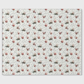 Golfing Santa on Ivory ラッピングペーパー (フラット)