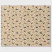 Golfing Santa on Sand ラッピングペーパー (フラット)