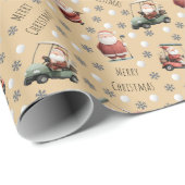 Golfing Santa on Sand ラッピングペーパー (ロールコーナー)