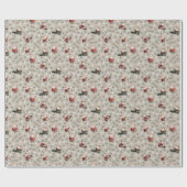 Golfing Santa on Vanilla ラッピングペーパー (フラット)