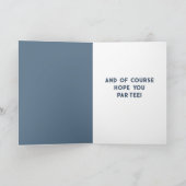 Golfing Themed Humor Funny Golfers Birthday カード (内部)