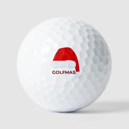GOLFMAS クリスマスゴルフボール ゴルフボール (正面)