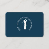 Golfspieler Dunkelblau Business 名刺 (正面)