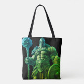 Goliath With a Spiked Club on a Reusable Tote Bag トートバッグ (裏面)