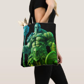 Goliath With a Spiked Club on a Reusable Tote Bag トートバッグ (クローズアップ)