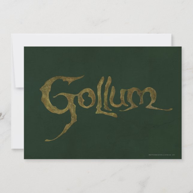 GOLLUM™名前 – テクスチャ (正面)