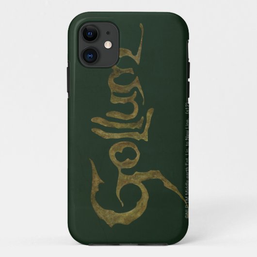 GOLLUM™名前 – テクスチャ Case-Mate iPhoneケース (裏面)