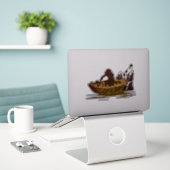 GOLLUM™ in a Raft シール (デスク上のノートパソコン)