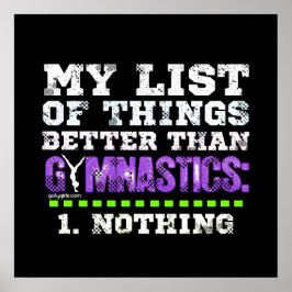 Golly Girls：体操より良い物のリスト ポスター