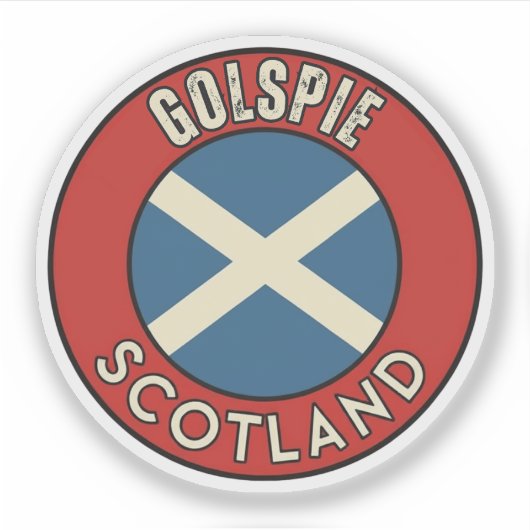 Golspie, Scotland シール (正面)