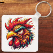 "Gomer Rooster" Double Sided Aluminum Keychain キーホルダー (裏面)
