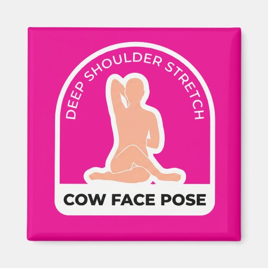 Gomukhasana Cow Face Pose • Deep Shoulder Stretch  マグネット (正面)