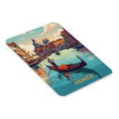 Gondola ride in Venice with historic buildings マグネット (右側)