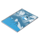 Gondola Ride | Ski Mountain Winter Painting ノートブック (左側)