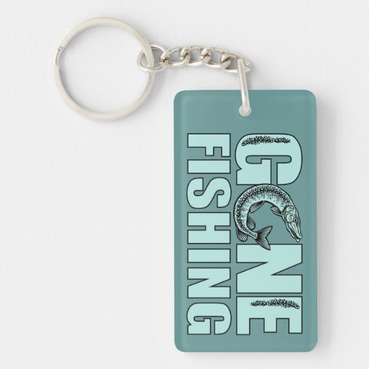 GONE魚釣りカスタムキーチェーン キーホルダー (正面)