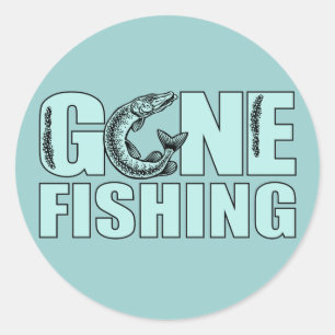 GONE魚釣りカスタムステッカー ラウンドシール