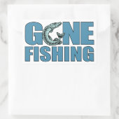 GONE魚釣りカスタムステッカー 長方形シール (バッグ)