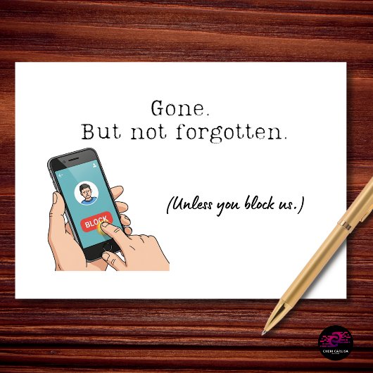 Gone But Not Forgotten Retirement カード