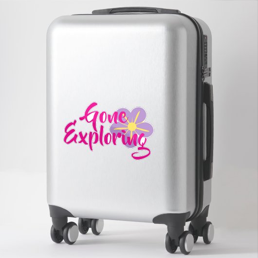 Gone Exploring Vinyl Sticker シール (スーツケース)