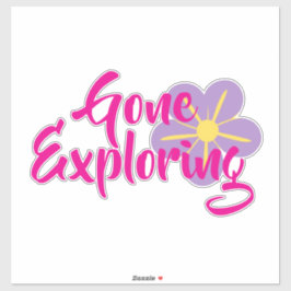 Gone Exploring Vinyl Sticker シール