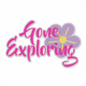 Gone Exploring Vinyl Sticker シール (正面)