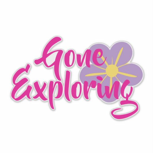 Gone Exploring Vinyl Sticker シール (正面)