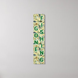 Gone Fishing Fishing Gear Home Business キャンバスプリント