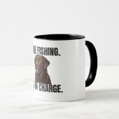 Gone Fishing Lab in Charge Mug マグカップ (正面右)
