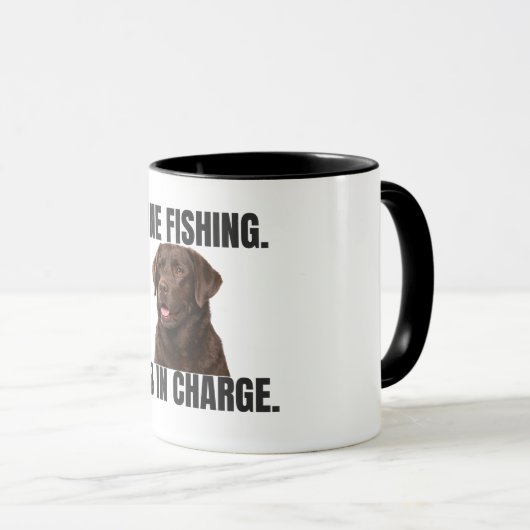 Gone Fishing Lab in Charge Mug マグカップ (正面右)