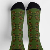 Gone Fishing Socks シロサケ アートソックス ソックス (上部)