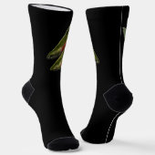 Gone Fishing Socks Coho Salmon Art Socks ソックス (傾斜あり)