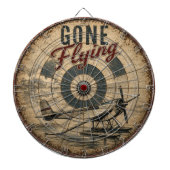 Gone Flying Vintage Seaplane ダーツボード (正面)
