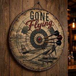 Gone Flying Vintage Seaplane ダーツボード