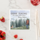 Gone Hiking Life is Better Mountains Hiker Deer  スタンダードカクテルナプキン (インサイチュ)
