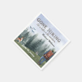 Gone Hiking Life is Better Mountains Hiker Deer  スタンダードカクテルナプキン (角)
