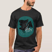 Gone ICE Fishin' (Circle) Tシャツ (正面)