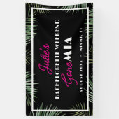 Gone MIA Miami Bachelorette Party Vinyl Banner 横断幕 (縦)