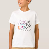 Gone Squatchin Cartoon Tシャツ (正面)