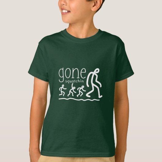 Gone Squatchin Cartoon Tシャツ (正面)