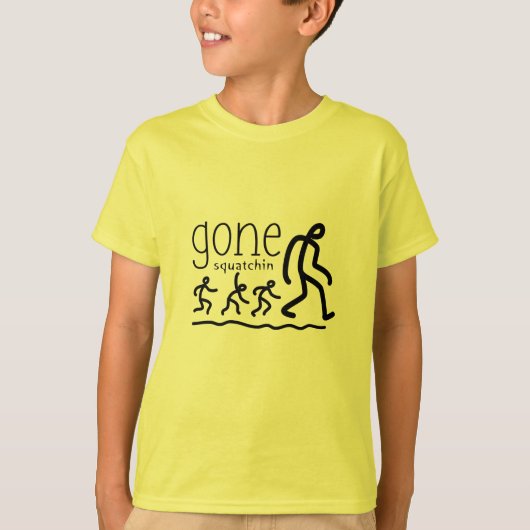 Gone Squatchin Cartoon Tシャツ (正面)