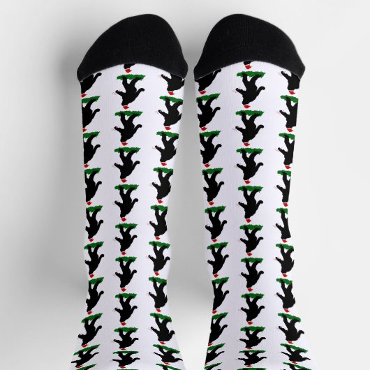 Gone Squatchin' Christmas ソックス (上部)