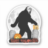 Gone Squatchin' Halloween シール (正面)