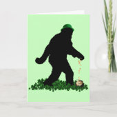 Gone Squatchin' on St. Patrick's Day カード (正面)