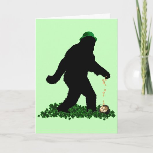 Gone Squatchin' on St. Patrick's Day カード (正面)