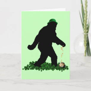 Gone Squatchin' on St. Patrick's Day カード
