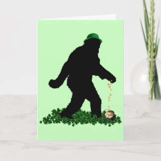 Gone Squatchin' on St. Patrick's Day カード